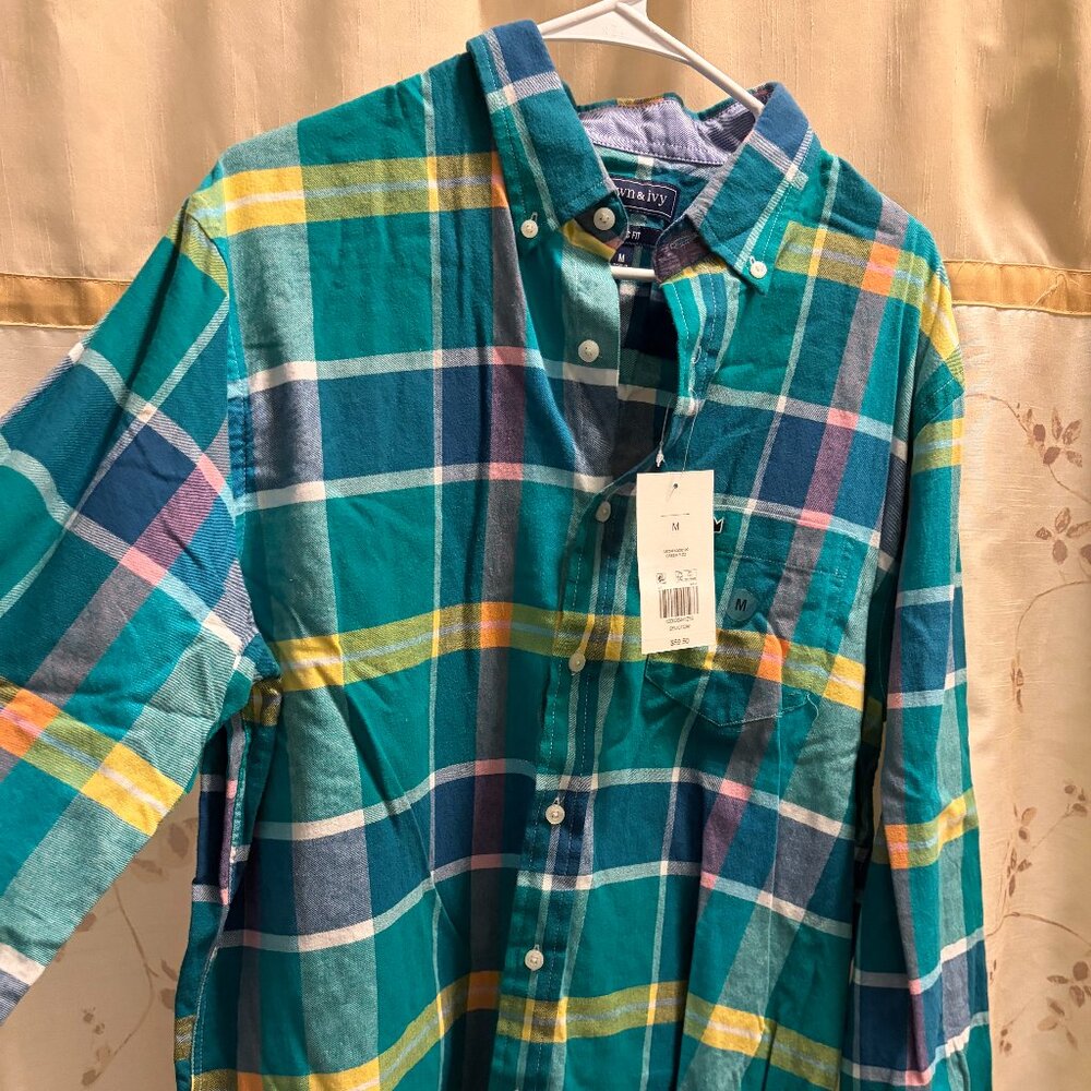 Crown & Ivy, men's (M), multicolor plaid